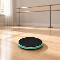 Baleto sukamasis diskas, sklandus sukimasis, pirueto lenta, mažos trinties, pusiausvyrai, pradedantiesiems, šokių studijai Round Ballet Board a gray