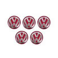 VW Valve Stems Caps 5/10Pcs Volkswagen Car Remote Key Logo Metal Emblem Stickers For VW GTI Scirocco Polo Golf Passat Tiguan T-ROC EQ1