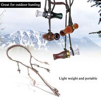 Portable Nylon Duck Goose Call Lanyard Braid Paracord for Outdoor Hunting(Khaki +CP Camouflage)