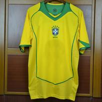 2004 m. Brazilijos nacionalinės komandos retro futbolo marškinėliai Ronaldo Jr Kaka Klasikiniai gerbėjų drabužiai Unisex Suaugusiems Large