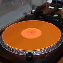 Akrilinė patefonų kilimėlis Anti 12 colių grotuvui Universalus pritaikymas Vinilo LP neslystantis kilimėlis audiofilams, Fluorescent Pink