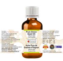 Greenwood Essential Pure Onion Seed Oil (Allium cepa) | Cold Pressed | Natural | Undiluted | For Diluting Essential Oils | For Hair, Skin & Massa white