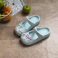 Eva Arch Summer Women’s Mary Jane Ballet Shoes - Thick Sole, Breathable, Non-Slip, Closed-Toe, Cute Design. 39-40 gray