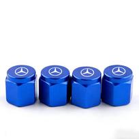 4Pcs Car Tire Valve Caps Metal Wheel Air Valve Stem Dustproof Covers For Mercedes Benz C E S Class GLC GLB GLE GLS W212 Sticker