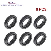 4PCS 13276-31U10 13276-31U1A 1327631U10 1327631U1A Spark Plug Oil Seal FOR NISSAN VQ30 VQ35 VQ20 VQ25 QG16 Engine 6PCS black