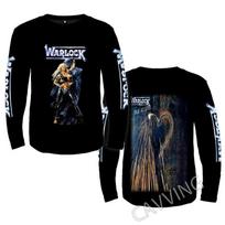 New Fashion Printed Warlock Band Doro Rock  Crewneck Sweatshirt Gothic Top Harajuku Cotton Unisex Clothing Men Clothing  U1 XL black