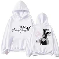 Ariana Grande Petal Album Hoodie Vintage Washed Cotton Sweatshirt Unisex Pullover Alt Pop Floral Graphic Streetwear Top Gift 2026 Hot Sale L white