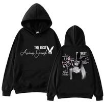 Ariana Grande Petal Album Hoodie Vintage Washed Cotton Sweatshirt Unisex Pullover Alt Pop Floral Graphic Streetwear Top Gift 2026 Hot Sale XXL black