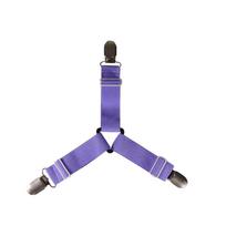 4 vnt / komplektas paklodės dirželiai lovos pakabos Reguliuojamas pritaikytas paklodės kampinis laikiklis Elastingos tvirtinimo spaustukai 4 PCS violetinė