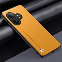 Prabangus PU odos dėklas Realme GT6 GT 6T 6 T 5G telefonui, Silikoninis visiškos apsaugos galinis dangtelis Realme GT Neo 6 SE GT6T telefonui Realme GT Neo 6 SE geltona