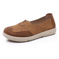 Shoes, women's spring and autumn, new lazy people - pedals, breathable and wear-resistant single shoes, comfortable soft-soled women's shoes, mother's 41 kupranugaris