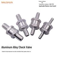 Aluminum Alloy One-Way Fuel Check Valve for Automotive Fuel Line (High Temp Resistant for Gasoline/Diesel) 12mm Fuel Check Valve
