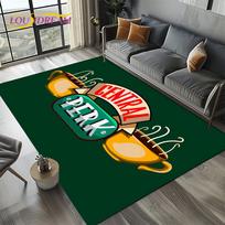 Central Perk draugų TV šou kilimas svetainei, miegamajam, namų sofos dekoravimui, vaikų žaidimų kampelio kilimas, neslystantis grindų kilimėlis, dovana 40x60cm( 15x23in )