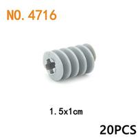 Techniniai įrankiai Ašies Plytos Dalys Sliekinis Stovas Jungtis MOC Traukinio Automobilio Kranas Modelis 18942 18940 62821 Suderinamos Dalelės gray