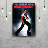 JeanClaude Van Damme Retro Vintage Skardinis Ženklas Plakatas Dekoratyvinė Plokštelė Metalo Plokštė Sienų Dekoras 20x30cm（7.8x11.8inch） gray