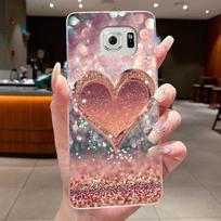 Skirta Samsung S6 G920F dėklas Samsung Galaxy S6 edge Plus G925F dangtelis Skaidrus prabangus drugelio gėlės minkštas TPU silikoninis telefono dėklas S6 Edge Plus white
