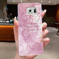 Skirta Samsung S6 G920F dėklas Samsung Galaxy S6 edge Plus G925F dangtelis Skaidrus prabangus drugelio gėlės minkštas TPU silikoninis telefono dėklas S6
