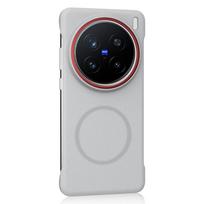 For VIVO X200 PRO Mini Case Hard PU Wireless charging Slim Magnetic Protective Back Cover Case For VIVO X200Pro Mini Phone Shell For X200 Pro Mini balta