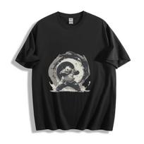 Kung Fu Panda Ink Art Graphic T-Shirt XL black