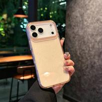 Applicable to iPhone17ProMax mobile phone case Apple 16E star glitter high transparency and anti-drop 15PRO protective case iPhone 11 beige