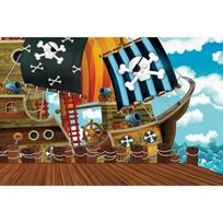 Pirate Treasure World Map Backdrop – Sailing Theme For Boy'S Kids Birthday Party, Photography Studio Decor Banner-Tapestry 85x75cm blue