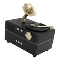 Retro Turntable Aromatherapy Diffuser Black USB Bluetooth Record Player Aromatherapy Diffuser Humidifier gray