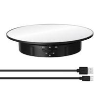 360 Degree Electric Rotating Turntable Display Stand for Video Photography Props Speed Adjustable Display Turntable juoda