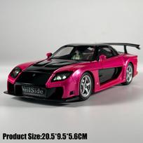 JDM 1:24 Mazda RX7 RX-7 FD3S VeilSide Fortune Fast & Furious: Tokyo Drift Alloy Metal Diecast Model Car Home Decoration Desktop