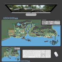 Escape From Tarkov Gaming Large Mouse Pad Desk Mat Desktop Accessories Gamer Map Hd Print Smooth 900x400 Xl 800x300x3mm