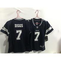 Vaikų NFL Dallas Cowboys Futbolo Džersis Su Siuvinėtu Numeriu 88 Lamb Baltas Mėlynas Padėkos Dienos Edition 7 DIGGS Blue black