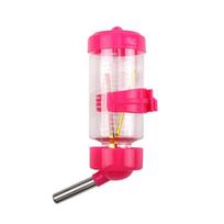 Hanging Hamster Drinker Water Bottle Dispenser Feeder Hanging Pet Dog Guinea Pig Squirrel Rabbit Drinking Head 80/125/250ml 80ml rožinė raudona spalva