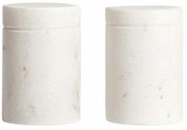 Druskinės ir pipirinės rinkinys Homla Marble 244344, balta sp.