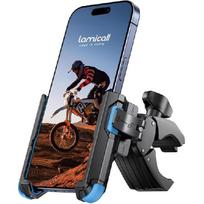 Lamicall Motorcycle Bike Phone Mount - [1S Quick Release] Bike Cell Phone Holder Clip, Bicycle Scooter Handlebar Clamp, For IPhone 17 16 15 14 Pro