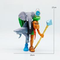 Itališkas smegenų puvinio monstras, Fusion Edition figūrėlės, žaislas, Tung Tung Tung Sahur, Tralalero, Tralala, anime veiksmo figūrėlė, ornamentas, žaislas, dovana rožinė