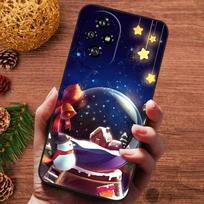 Christmas Silicone Soft Case for Honor 200 Pro 200 Lite 5G 90 Smart X5B Plus Cover Bumper for Honor X6B X6A Cute Bumper Funda Honor 90 Smart blue