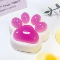 Plush Taba Squishy Cat Paw Fidgeting Toys  Tactile Stress Ease Toy For Kids Adults Anxiety Relaxation, Squeeze Gift For Friends gray