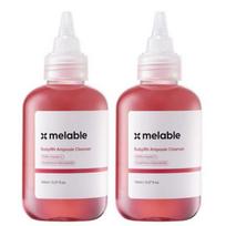 Melable Rubyaln Low pH PDRN Brightening Ampoule Cleanser 150ml – Dark Spot & Glow Care Facial Cleanser 2pcs white