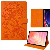 Samsung Tab A11 PLUS X210 Protective Leather Case for S10 Lite, S7, S8, S9, S10 FE, A9+ Samsung Tab A7 Lite 8.7-inch (2021) T220/T225 oranžinė