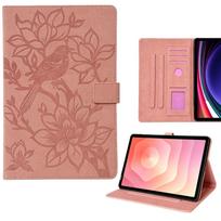 Samsung Tab A11 PLUS X210 Protective Leather Case for S10 Lite, S7, S8, S9, S10 FE, A9+ Samsung A11/A9 8.7-inch X110/X115/X117 vyšnių žiedų rožinė spalva