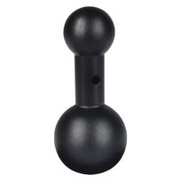 strong strength Aluminum Double Ball Joint Adapter Universal Swivel Mount Connector Ball Arm Connector for Phone Holder black
