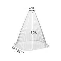 10/20/30Piece Transparent Bell-Shaped Plastic Greenhouse Plant Covers for Seedling Protection 19CM-30PCS skaidri