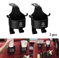 FA03Car Seat Back Water Cup Holder Hook Storage Box Drinks Storage Hanger For Mercedes Benz AMG W204 CLG GLE Interior Mouldings YBJ black