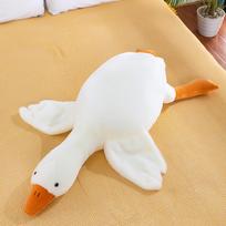 50-190cm White Hug Stuffed Animal Duck Kawaii Large 7 Colors Giant Goose Plush Toy Sleeping Pillow Big Christmas Gift for Friend 50cm white