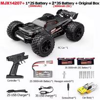 MJX Hyper Go 14207 1/14 Brushless RC Car RTR Dual Car Shells 4WD Off-Road Vehicle Professional Proportional Control RC Car black