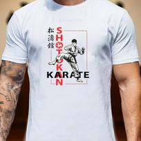 Shotokan Karate Martial Arts Fighter Graphic T Shirt Unisex Men Women Kanji Symbol Print Cotton XXXL gray