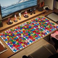 Mr. Men Little Miss Large Size Mouse Pad Large Gaming Table Cushion Non-slip Laptop Tablet Big Mousepad XXL Mat Mini PC Playmat With Lock edge 30cmx60cm(11.8x23.6inch) red