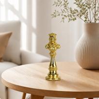 ChessThemed Resin Figurine Detailed Craftsmanship Finish Decorative Chess Piece Ornate Chiseled auksas