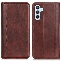 Samsung Galaxy A55 5G Case, Wallet Litchi Leather, Brown