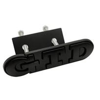 3D Metal GTD Front Grille WKJE6 Badge Emblem Sticker for Polo Golf 5 6 7 CC Passat Jetta MK4 MK5 MK6 Car Styling juoda