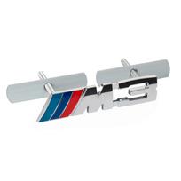 3D Metal M M3 M5 Emblem Car Front Grille Badge Decoration Modification Accessories For BMW M POWER E90 E92 E93 E36 E46 E60 X3 X5 1PCS gray